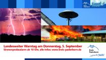 Landesweiter Warntag am Donnerstag, 5. September: Warum die Sirenen heulen und was sie bedeuten